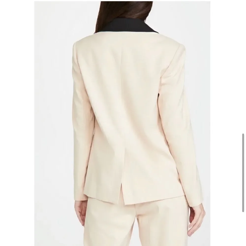 NEW Alice + Olivia Bergen Blazer Sepia Black Size 10 - Picture 3 of 11